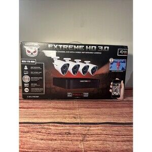 NIGHT OWL EXTREME HD 3.0 4 Wired 3MP Infrared Security Camera System 8 Channels